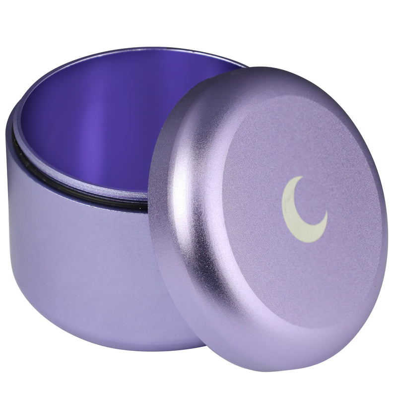 Brando Moon Pocket Stash Storage Containers Puck - Smell Proof Stash Case Air Tight Puck - Holds 7 Grams of Dry Herb And Spice - 2.1 X 1.8”