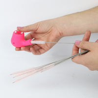 Straw cleaner pink