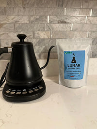 Half Caff Organic Medium Roast Coffee - Half Decaf Mountain Water Process, Half Heirloom Organic Ethiopia